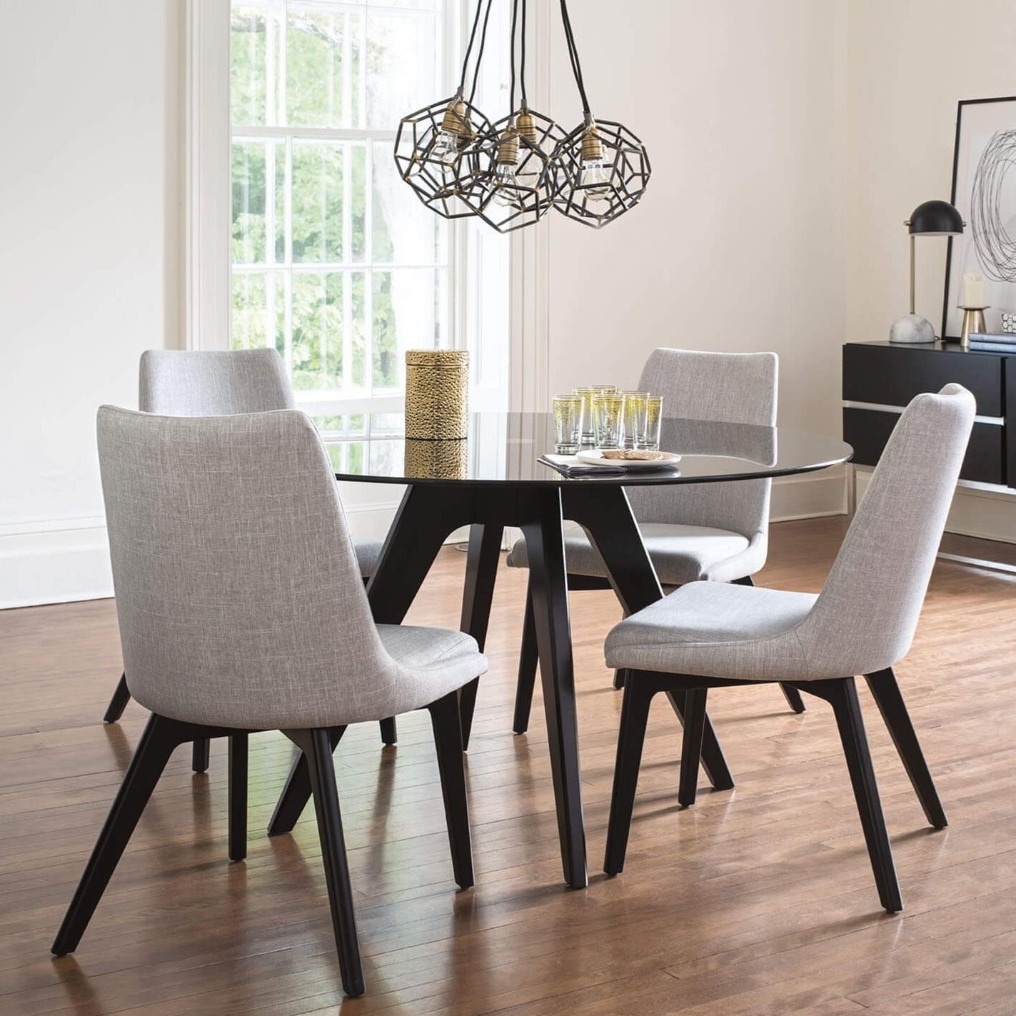 Custom upholstered outlet dining chairs